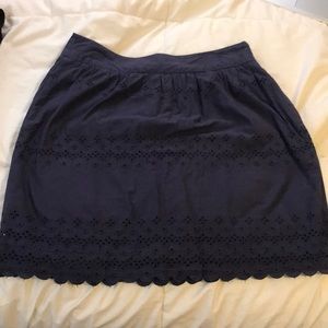 Blue eyelit Skirt